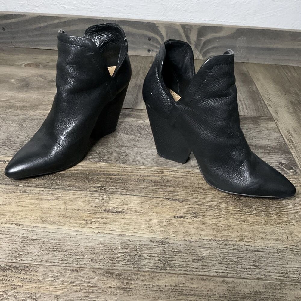 Women’s Splendid Cheryl cone heeled booties - black size 7.5